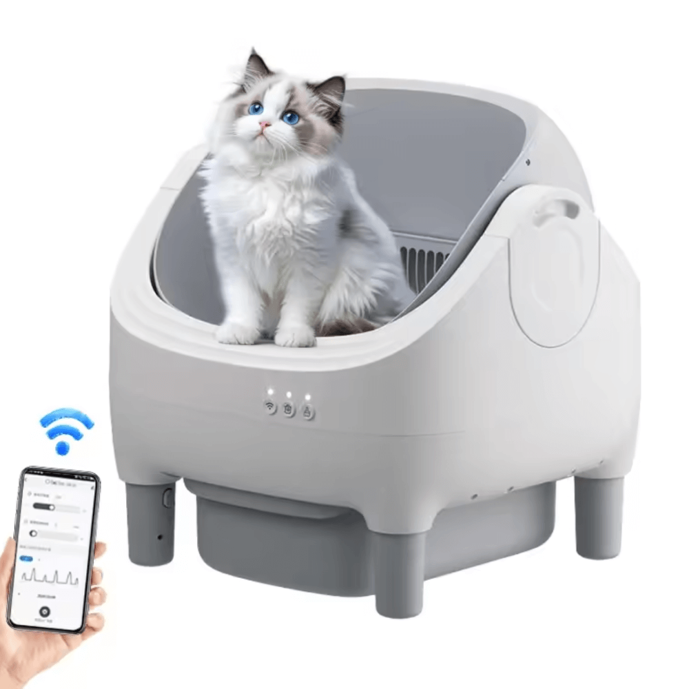 Litière Automatique Ouverte pour Chat