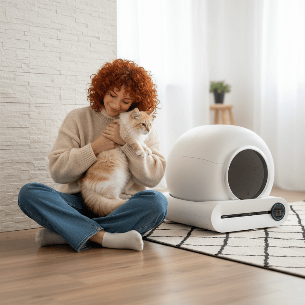 Litière Automatique Autonettoyante pour Chat