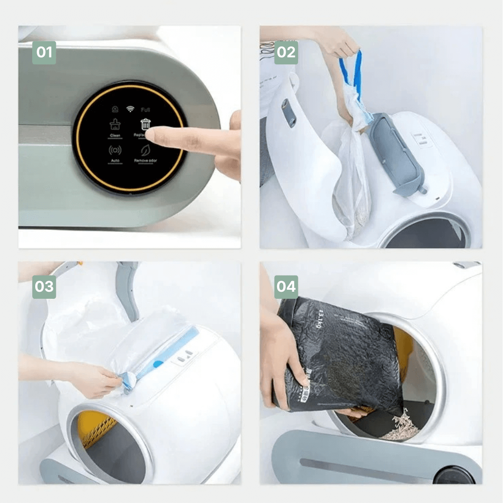 Litière Automatique Autonettoyante pour Chat