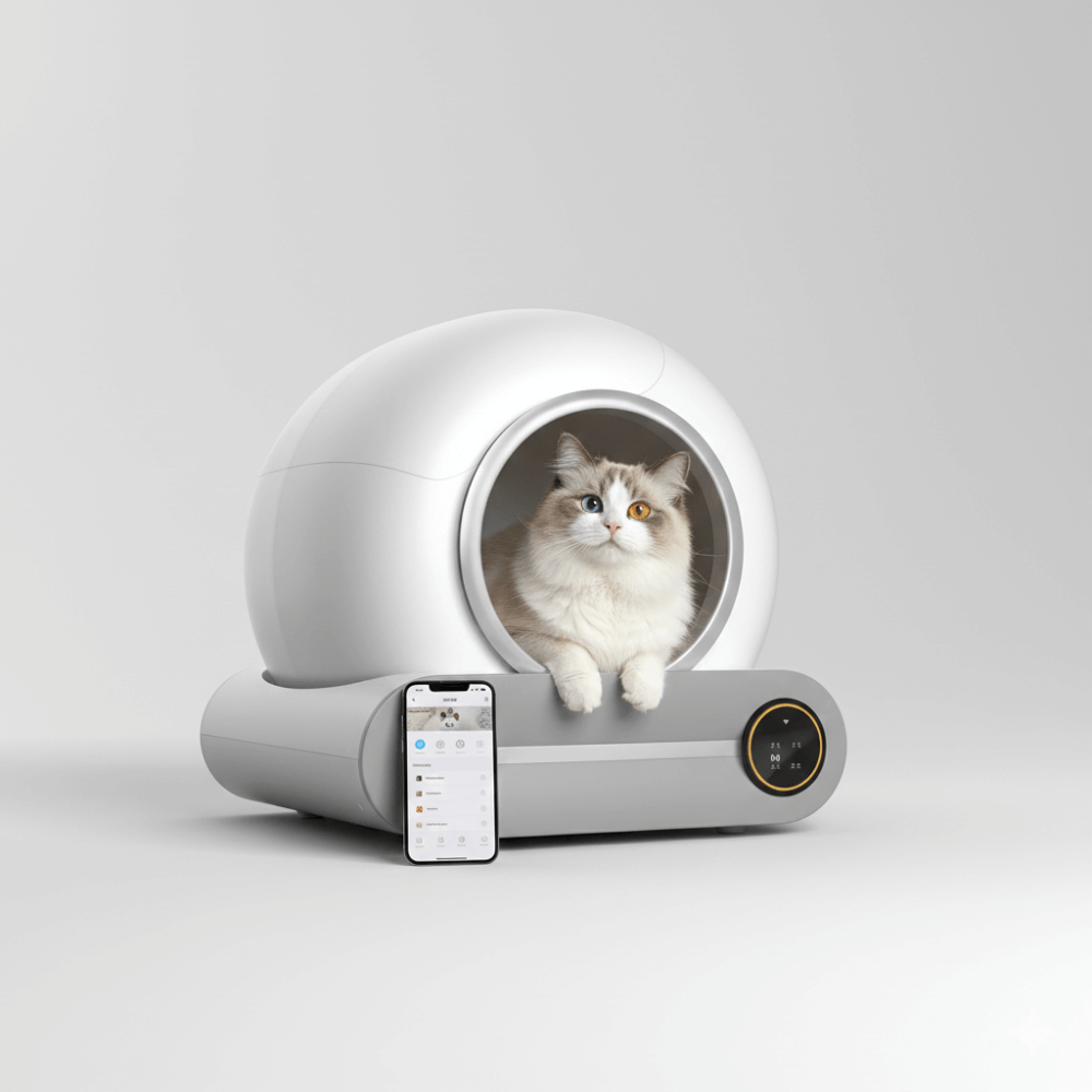 Litière Automatique Autonettoyante pour Chat