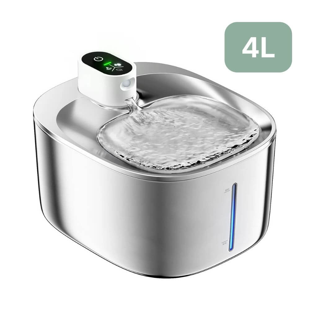 Fontaine-a-Eau-pour-Chat-Sans-Fil-en-Acier-Inoxydable-4L-chat