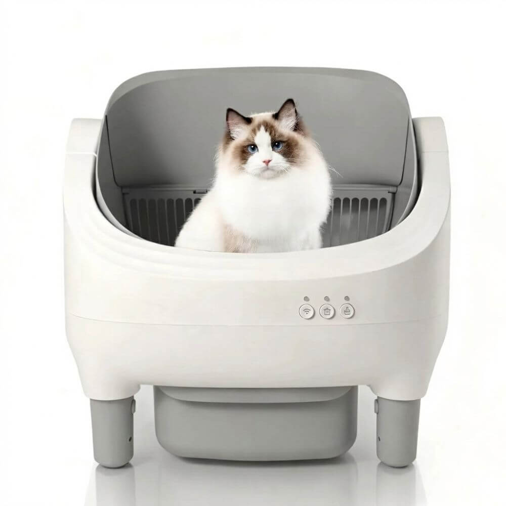 Litière Automatique Ouverte pour Chat